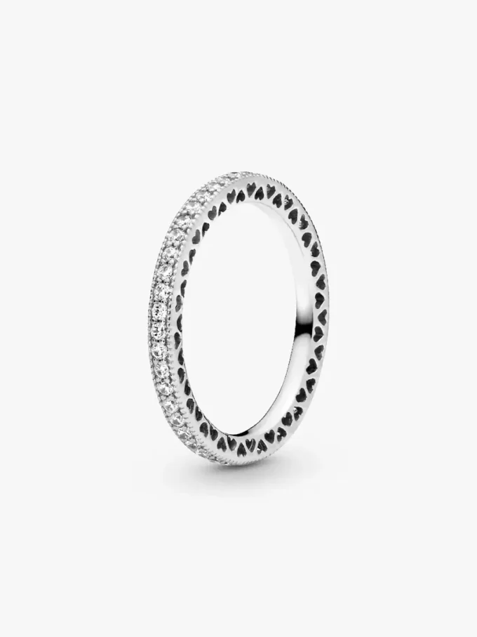 True Elegance Square Halo Ring-Set, 2er-Set