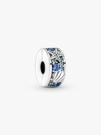Tropical Starfish & Shell Clip Charm – Sterlingsilber Tropical Starfish & Shell Clip Charm – Sterlingsilber