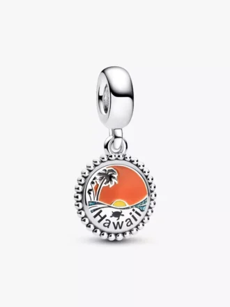 Tropischer Hawaii-Dangle Charm aus Sterlingsilber Tropischer Hawaii-Dangle Charm aus Sterlingsilber