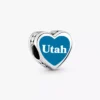 Utah-Herz-Charm aus Sterlingsilber Utah-Herz-Charm aus Sterlingsilber