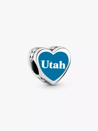 Utah-Herz-Charm aus Sterlingsilber Utah-Herz-Charm aus Sterlingsilber