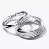 Verdrehter Doppelring aus Sterlingsilber