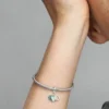 Vierblättriges Kleeblatt, Herz und Hufeisen – Dreifach-Dangle Charm – Sterlingsilber Vierblättriges Kleeblatt, Herz und Hufeisen – Dreifach-Dangle Charm – Sterlingsilber