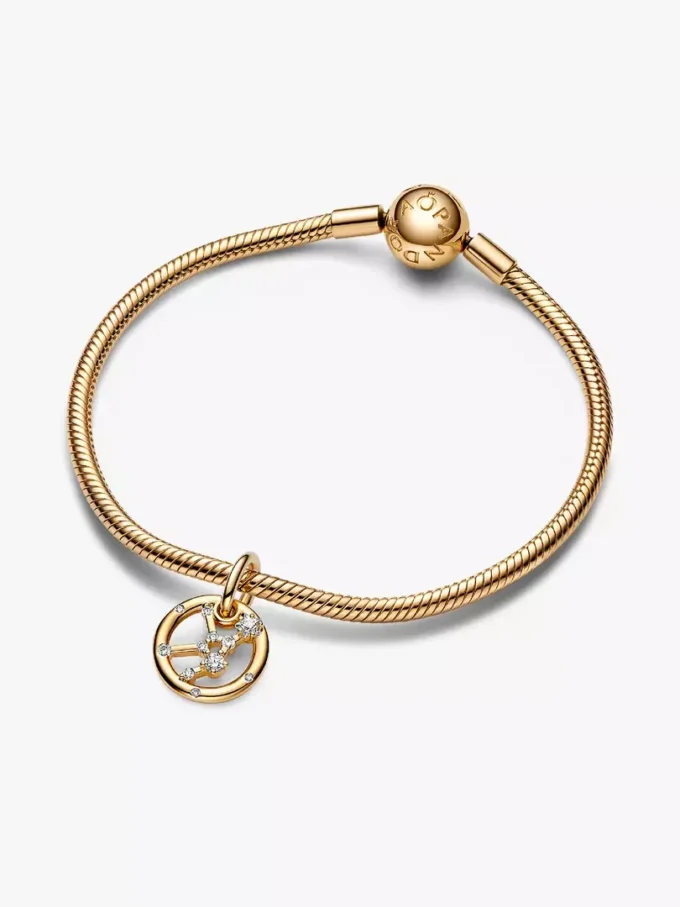 Virgo Dangle Charm, 14 Karat vergoldet Virgo Dangle Charm, 14 Karat vergoldet