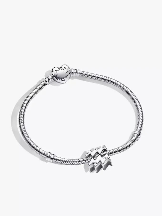 Wassermann-Sternzeichen-Charm-Armband-Set, 2er-Set