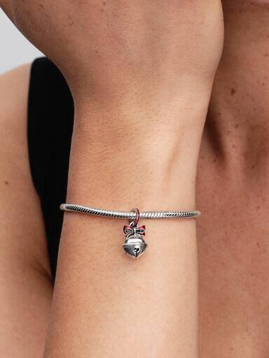 Weihnachtsglocken-Dangle Charm – Sterlingsilber Weihnachtsglocken-Dangle Charm – Sterlingsilber