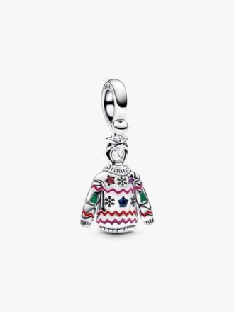 Weihnachtspullover-Dangle Charm – Sterlingsilber Weihnachtspullover-Dangle Charm – Sterlingsilber