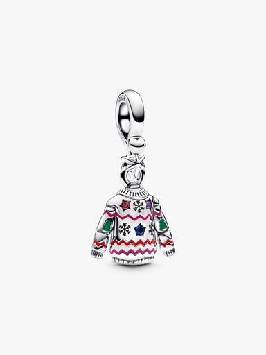 Weihnachtspullover-Dangle Charm – Sterlingsilber Weihnachtspullover-Dangle Charm – Sterlingsilber