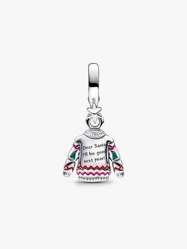 Weihnachtspullover-Dangle Charm – Sterlingsilber Weihnachtspullover-Dangle Charm – Sterlingsilber