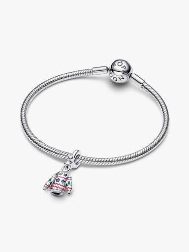 Weihnachtspullover-Dangle Charm – Sterlingsilber Weihnachtspullover-Dangle Charm – Sterlingsilber