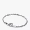 Pavé-Verschluss-Armband mit Fuchsschwanz-Charm aus Sterlingsilber Pavé-Verschluss-Armband mit Fuchsschwanz-Charm aus Sterlingsilber