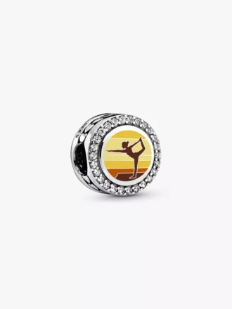 Yoga-Charm aus Sterlingsilber