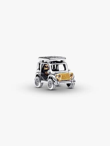 Zweifarbiger Abenteuer-Auto-Charm – Sterlingsilber, 14-karätige Vergoldung Zweifarbiger Abenteuer-Auto-Charm – Sterlingsilber, 14-karätige Vergoldung